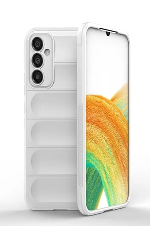 Newface Samsung Galaxy A05S Kılıf Optimum Silikon - Krem