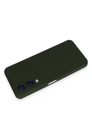 Newface Vivo Y17S Kılıf Nano içi Kadife Silikon - Koyu Yeşil
