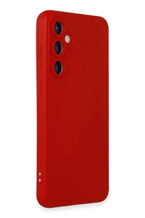 Newface Samsung Galaxy S24 Kılıf Nano içi Kadife Silikon - Kırmızı