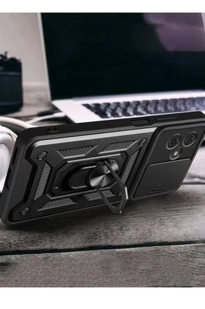 Newface Xiaomi Redmi Note 13 Pro Plus Kılıf Pars Lens Yüzüklü Silikon - Yeşil