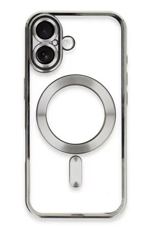 Newface Apple iPhone 16 Kılıf Kross Magneticsafe Kapak - Gümüş