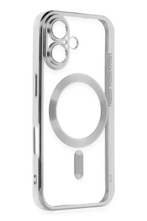 Newface Apple iPhone 16 Kılıf Kross Magneticsafe Kapak - Gümüş