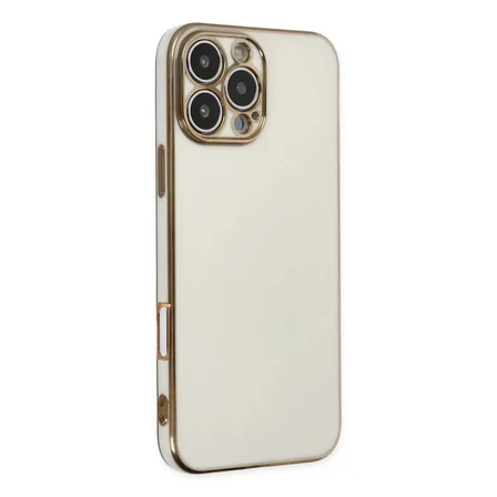 Newface Apple iPhone 16 Pro Max Kılıf Volet Silikon - Beyaz