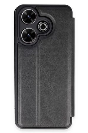 Newface Xiaomi Redmi 13 4G Kılıf Flip Cover - Siyah