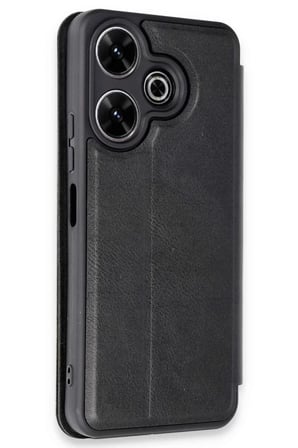 Newface Xiaomi Redmi 13 4G Kılıf Flip Cover - Siyah