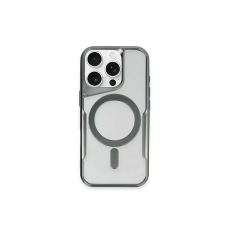 Newface Apple iPhone 12 Kılıf Boyi Magsafe Silikon Kapak - Yeşil