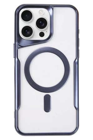 Newface Apple iPhone 16 Pro Max Kılıf Boyi Magsafe Silikon Kapak - Lacivert