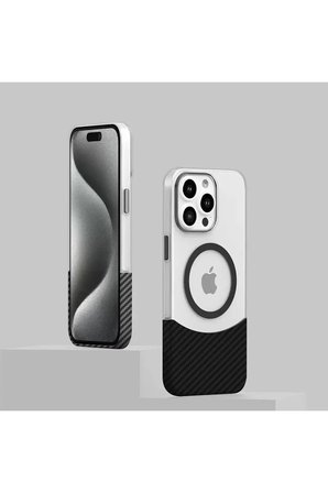 Joko Apple iPhone 16 Plus Carbon Puzzle Magsafe Kapak - Siyah-2