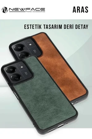 Newface Samsung Galaxy S24 FE Kılıf Aras Deri Kapak - Siyah