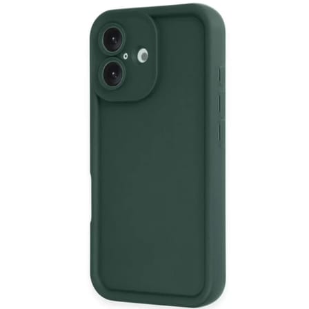 Newface Apple iPhone 16 Kılıf Viera Silikon - Koyu Yeşil