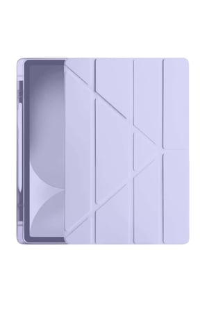 Newface Apple iPad Pro 11 (2024) Kılıf Kalemlikli Hugo Tablet Kılıfı - Lila
