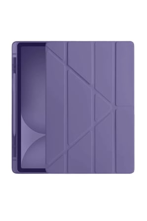 Newface Apple iPad Pro 11 (2024) Kılıf Kalemlikli Hugo Tablet Kılıfı - Mor