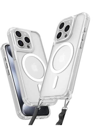 Newface Apple iPhone 14 Pro Max Kılıf Enka Magsafe Silikon Kılıf - Şeffaf
