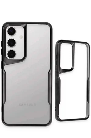 Newface Samsung Galaxy S25 Kılıf Boyi Silikon Kapak - Siyah
