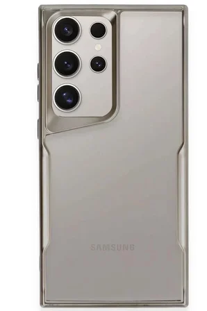 Newface Samsung Galaxy S25 Ultra Kılıf Boyi Silikon Kapak - Titan Gri