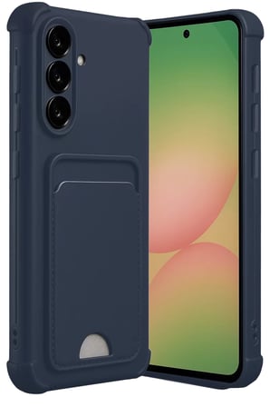 Newface Samsung Galaxy A56 Kılıf Kelvin Kartvizitli Silikon - Lacivert