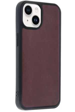 Newface Apple iPhone 14 Kılıf Aras Deri Kapak - Bordo