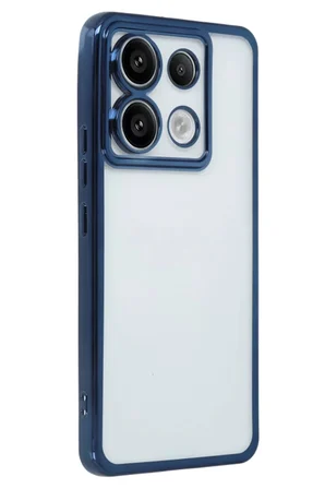 Newface Xiaomi Redmi Note 13 Pro 5G Kılıf Razer Lensli Silikon - Sierra Blue