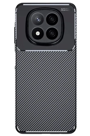Newface Xiaomi Redmi Note 14 Pro 4G Kılıf Auto Focus Karbon Kapak - Siyah