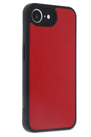 Newface Apple iPhone 16E Kılıf Aras Deri Kapak - Kırmızı