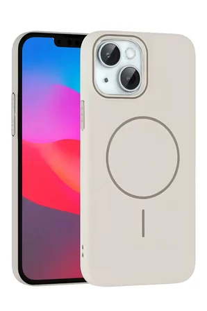 Joko Apple iPhone 15 Plus Broş Magsafe Kapak - Krem