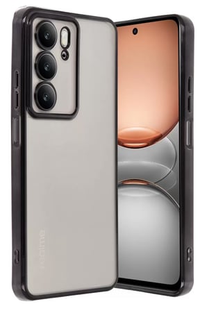 Newface Realme C75 4G Kılıf Razer Lensli Silikon - Siyah