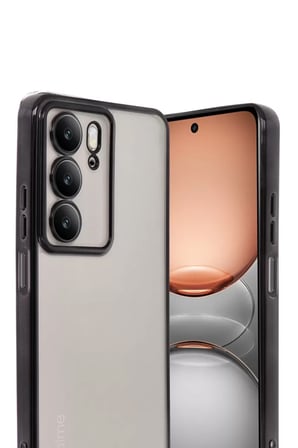 Newface Realme C75 4G Kılıf Razer Lensli Silikon - Siyah