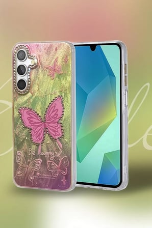 Newface Samsung Galaxy A14 4G Kılıf Blade Aynalı Desenli Kapak - Desen 4