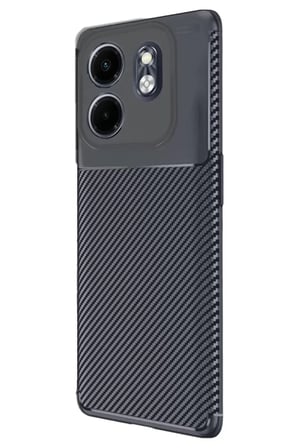 Newface İnfinix Hot 50i 4G Auto Focus Karbon Kapak - Lacivert