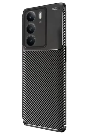Newface Realme C75 4G Auto Focus Karbon Kapak - Siyah
