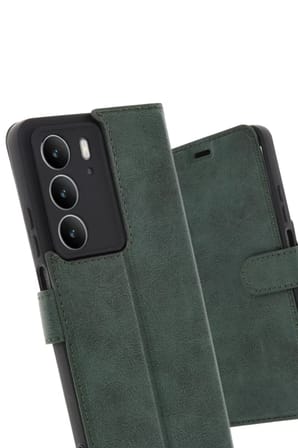 Newface Realme C75 4G Trend S Plus Kapaklı Kılıf - Koyu Yeşil