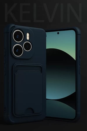 Newface Xiaomi Redmi Note 14 4G Kelvin Kartvizitli Silikon - Derin Mor