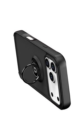 Newface Apple iPhone 17 Pro Max Montreal Yüzüklü Silikon Kapak - Siyah