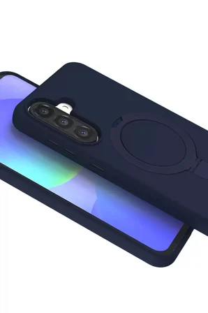 Newface Samsung Galaxy A56 Regal Magsafe Standlı Kapak - Lacivert