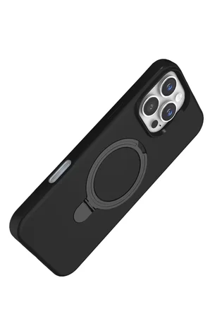 Newface Apple iPhone 16 Pro Max Regal Magsafe Standlı Kapak - Siyah