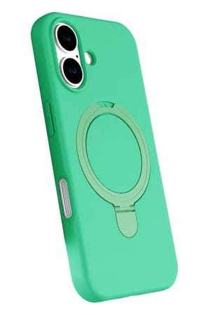 Newface Apple iPhone 16 Regal Magsafe Standlı Kapak - Yeşil