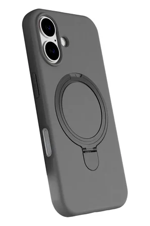 Newface Apple iPhone 16 Regal Magsafe Standlı Kapak - Titan Gri