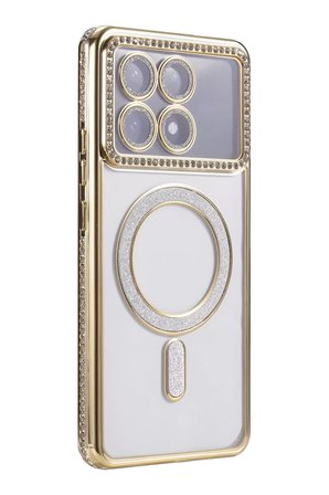 Newface Xiaomi Poco X6 Pro Joke Simli Magneticsafe Kılıf - Gold