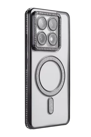 Newface Xiaomi Mi 14T Pro Joke Simli Magneticsafe Kılıf - Siyah