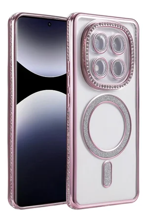 Newface Xiaomi Redmi Note 14 Pro 5G Joke Simli Magneticsafe Kılıf - Pembe
