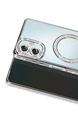 Newface Samsung Galaxy A07 4G Joke Simli Magneticsafe Kılıf - Gümüş