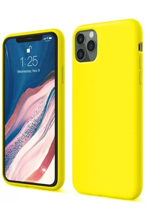 Newface Apple iPhone 11 Pro Kılıf First Silikon - Sarı