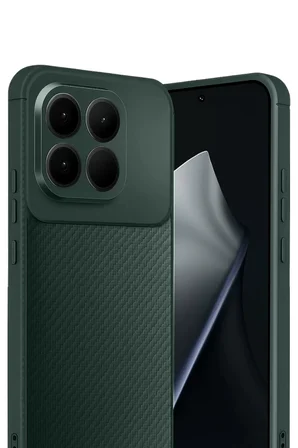 Newface Xiaomi Mi 15T Auto Focus Karbon Kapak - Koyu Yeşil