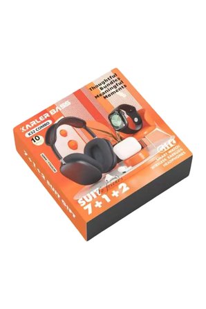 Karler Bass K32 Kombo 7 Adet Kordon Akıllı Saat Airpods Kulaklık Kafa Üstü Kablosuz Kulaklık Set - S