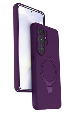 Newface Samsung Galaxy S26 Ultra Regal Magsafe Standlı Kapak - Derin Mor