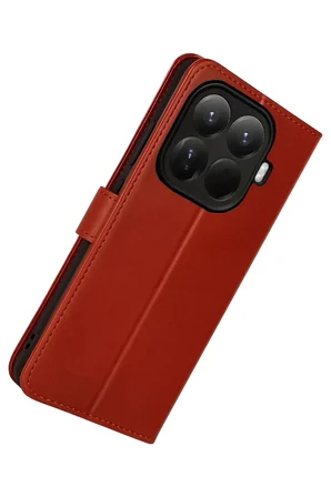 Newface Xiaomi Mi 15T Pro Trend S Plus Kapaklı Kılıf - Kırmızı