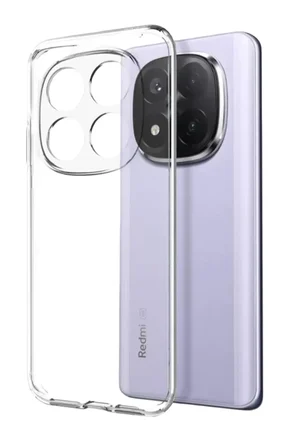 Newface Xiaomi Redmi Note 15 4G Lüx Şeffaf Silikon - Şeffaf