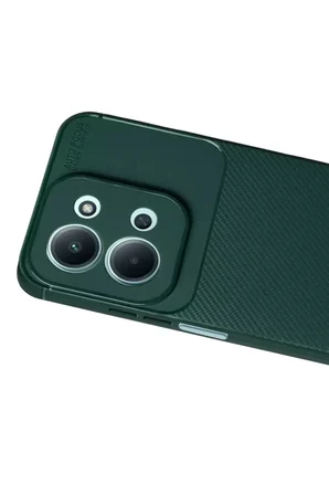 Newface Xiaomi Redmi 15C 5G Auto Focus Karbon Kapak - Koyu Yeşil