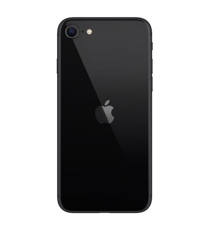 iPhone SE 2020 Batarya Pil Kapağı (Siyah)