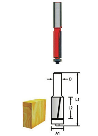 Topshop TH14419 6*6*25mm Kenar Alma Temizleme Freze Bıçağı 5’li